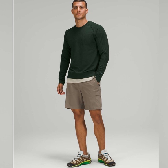 Lululemon Engineered Warmth Long Sleeve Crew Teal Turquoise size Medium fit - Picture 4 of 16